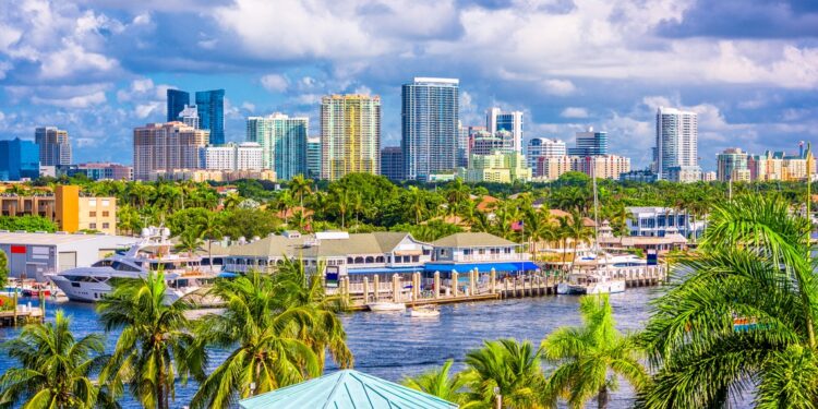 ft lauderdale florida usa skyline