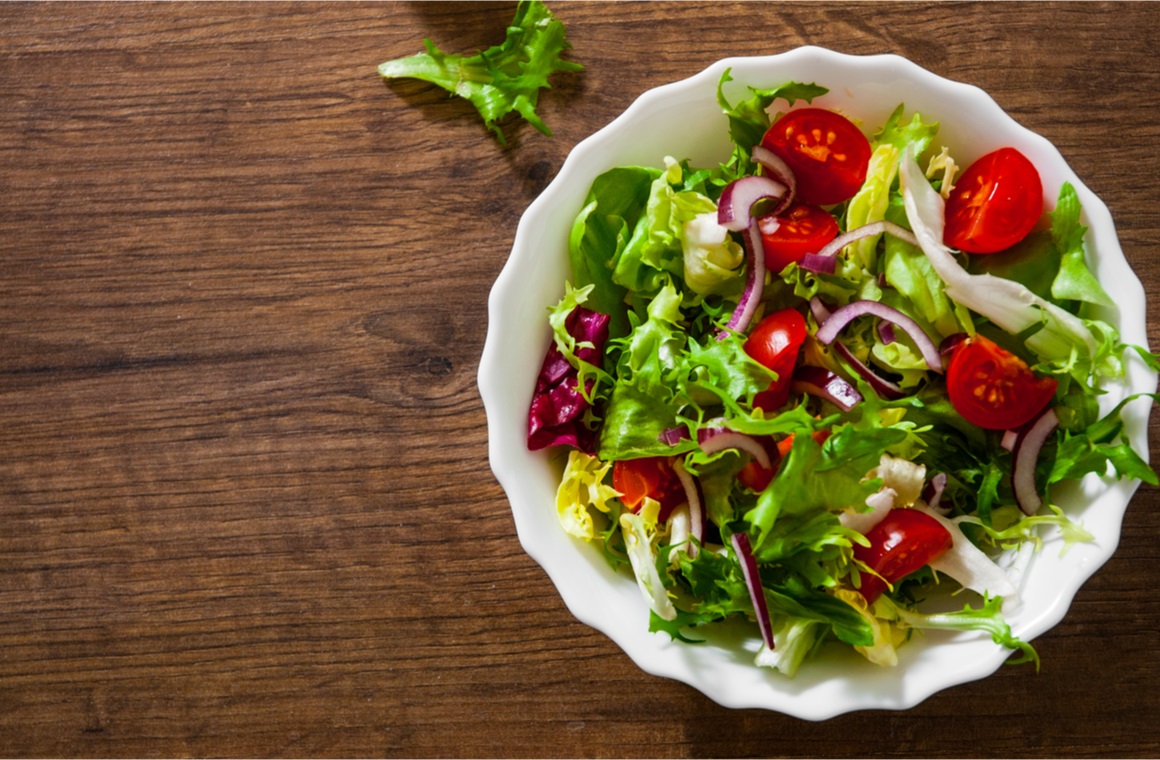 various fresh salad mix