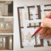 arhitect drawing an interior design