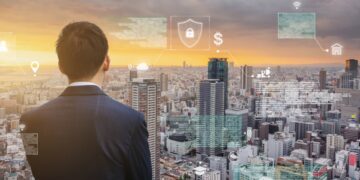 futuristic augmented reality online data