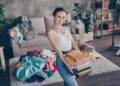 photo of pretty charming lady stay at home quarantine