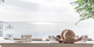 relaxation holiday vacation of businessman