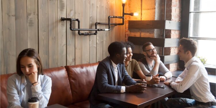 Multicultural group of friends