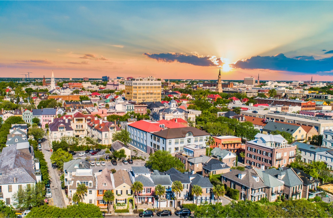 downtown charleston south carolina skyline