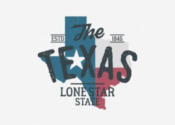 texas state logo emblem label