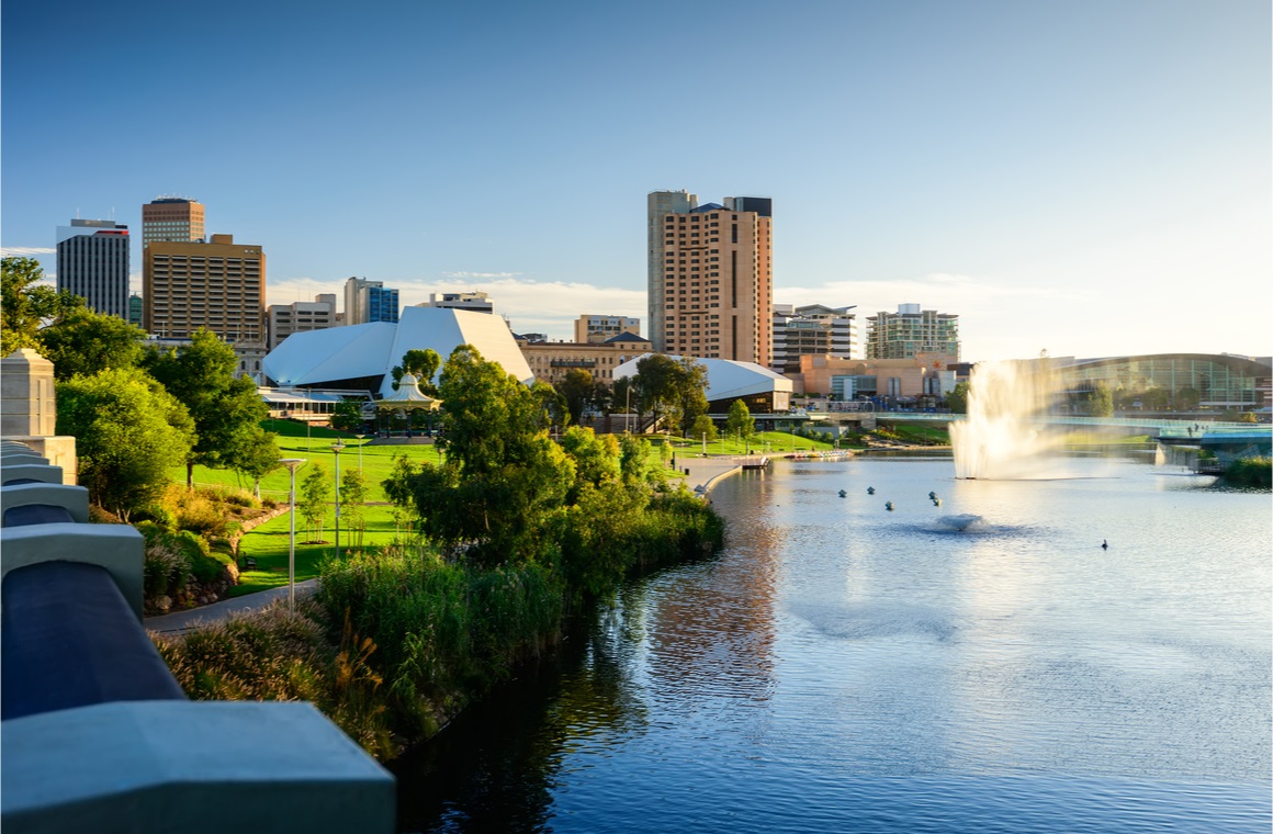 adelaide city skyline