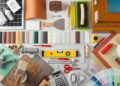 Collection of home renovation materials