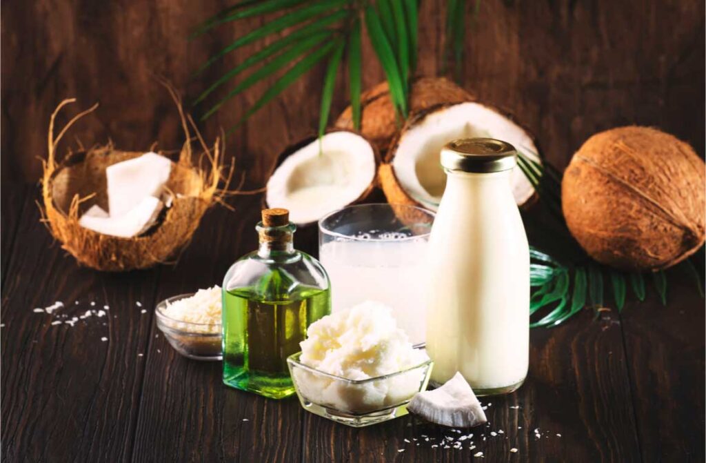 Coconut products mtc butter oil milk