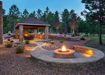 Outdoor living space patio