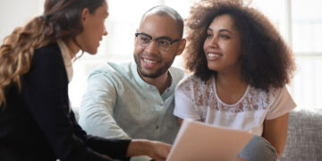 happy young african american