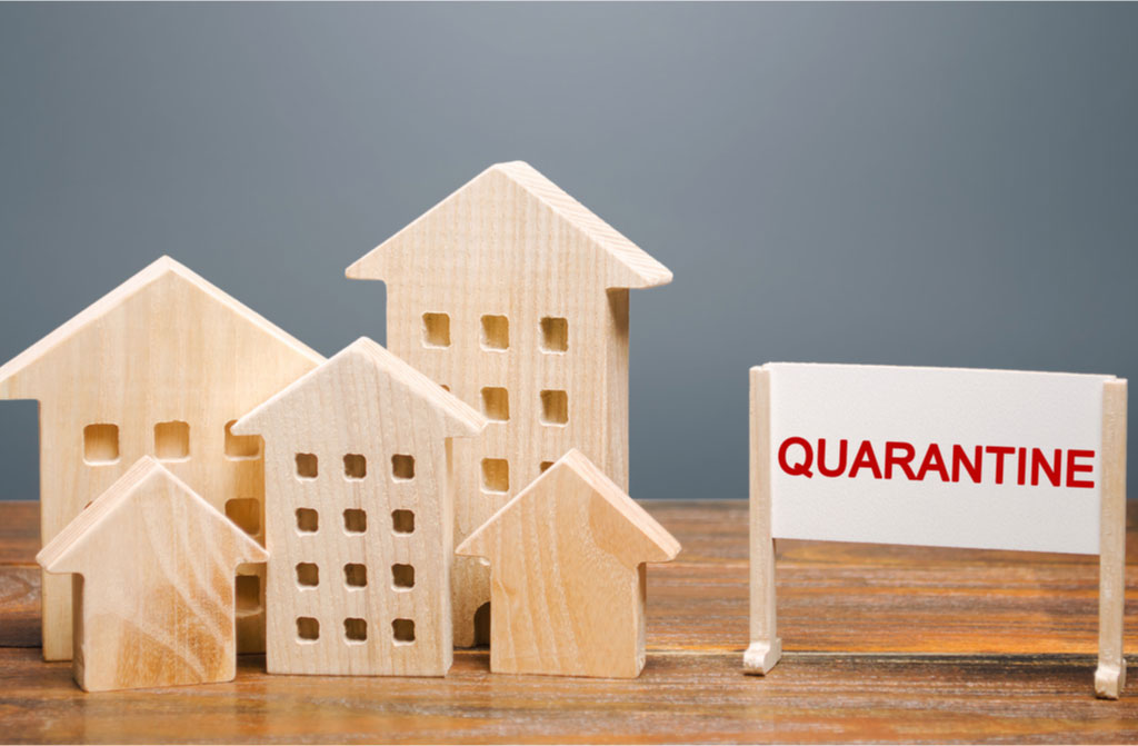 wooden houses inscription quarantine