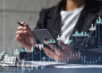 business woman formal wear signing contract invest