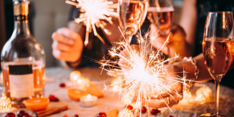 celebrating new year eve