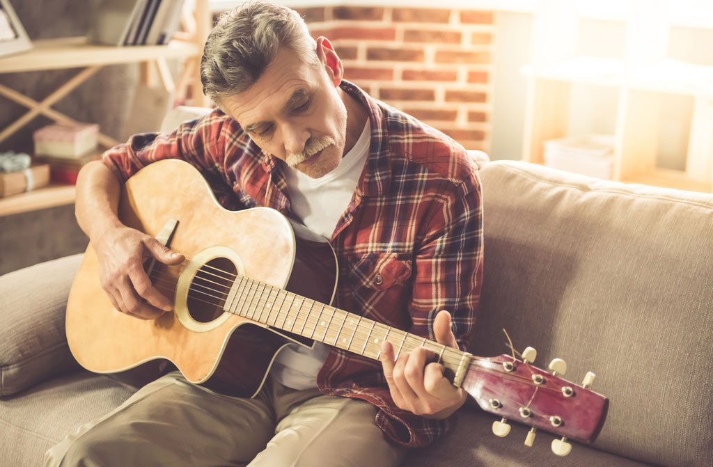 mature man in casual clothes