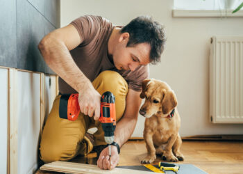 man doing renovation work