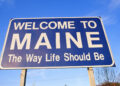 welcome to maine sign