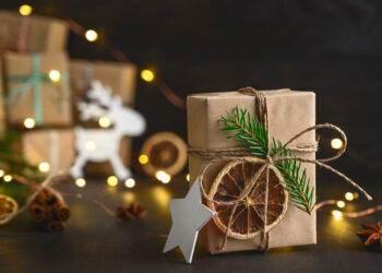 christmas zero waste concept eco friendly