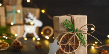 christmas zero waste concept eco friendly