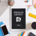 tablet premium content concept