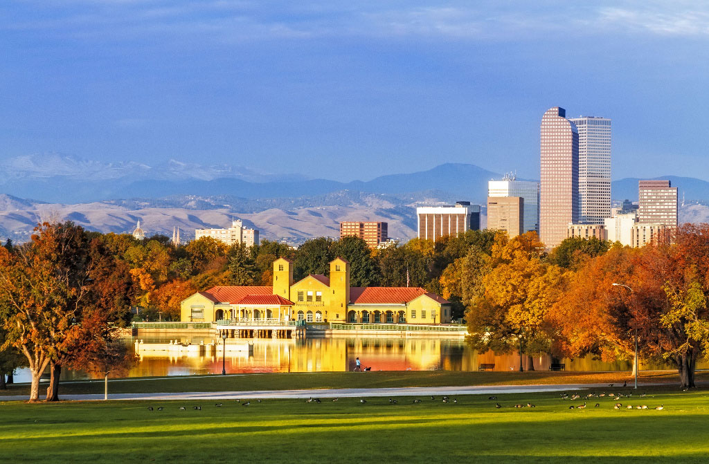 denver colorado skyline city park