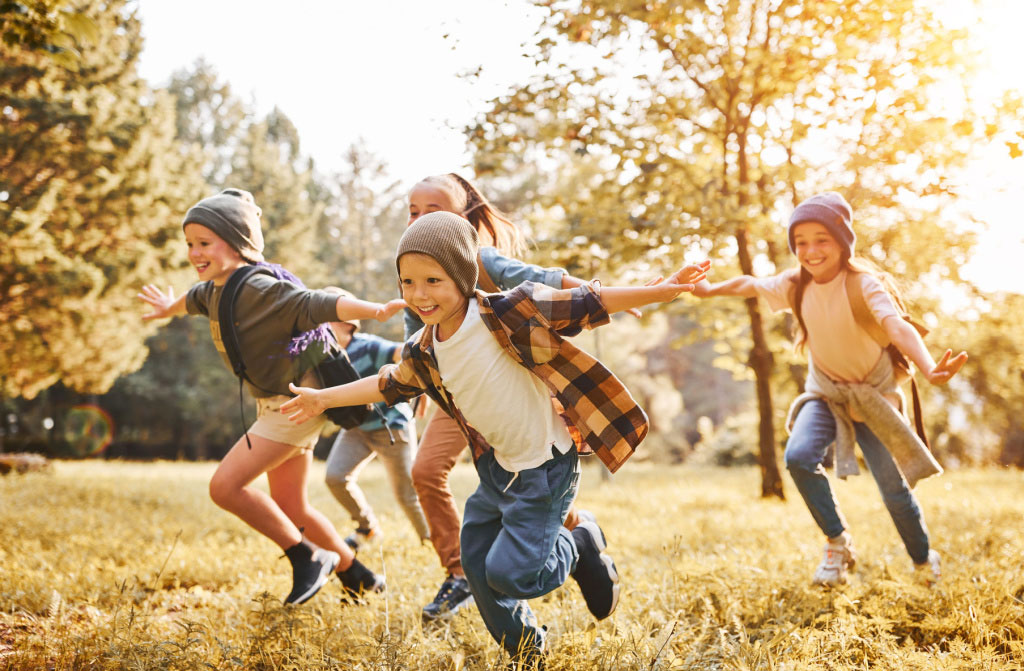 group of happy joyfull kids