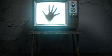 horror scary movie concept hand ghost