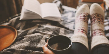 cozy winter day home cup