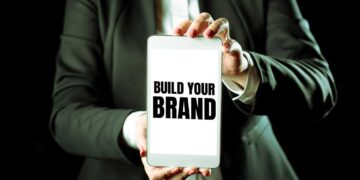 text sign showing build your brand