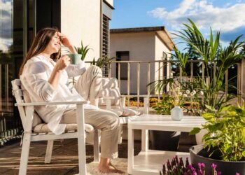 beautiful young girl long hair relaxing