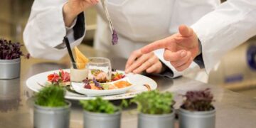 chef teaching how to cook