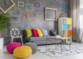spacious modern lounge grey sofa