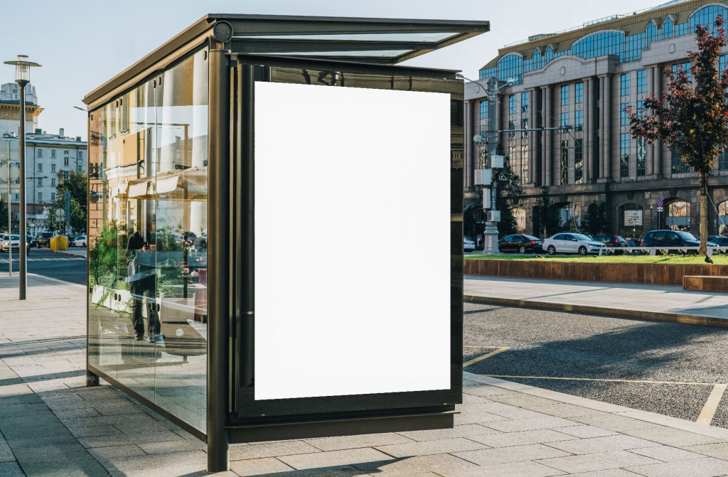 blank billboard with ads
