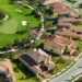 aerial view lovely florida golf