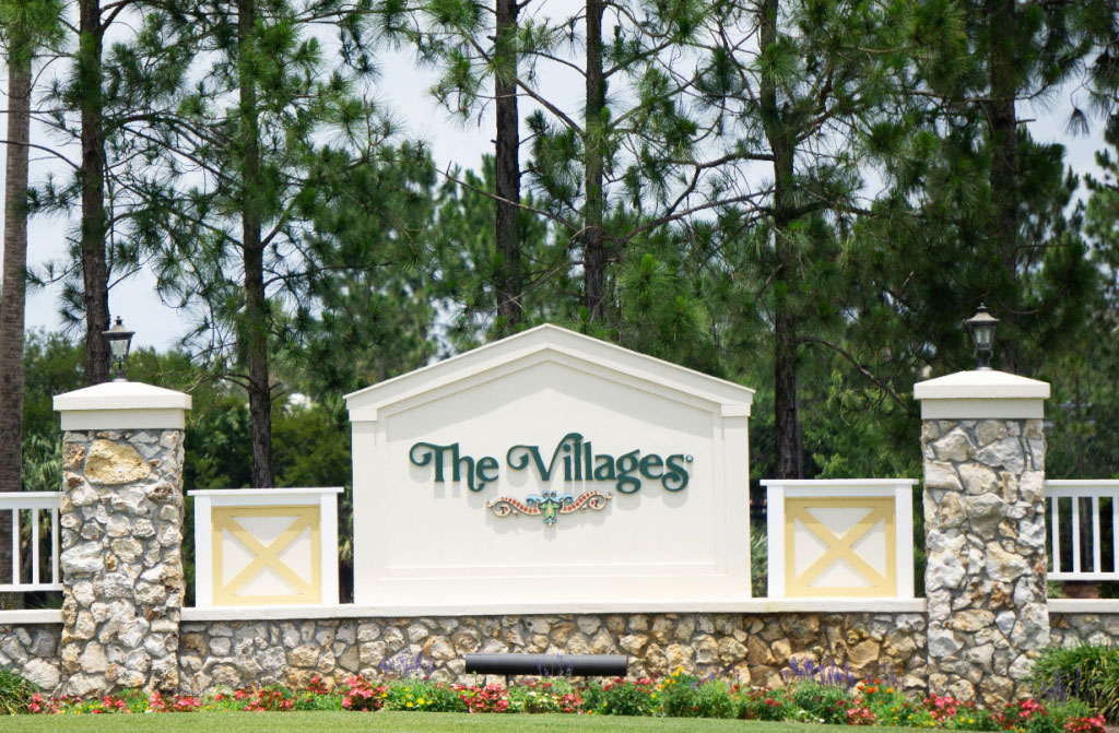the villages view of entrance