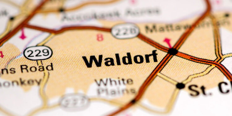waldorf maryland usa on map