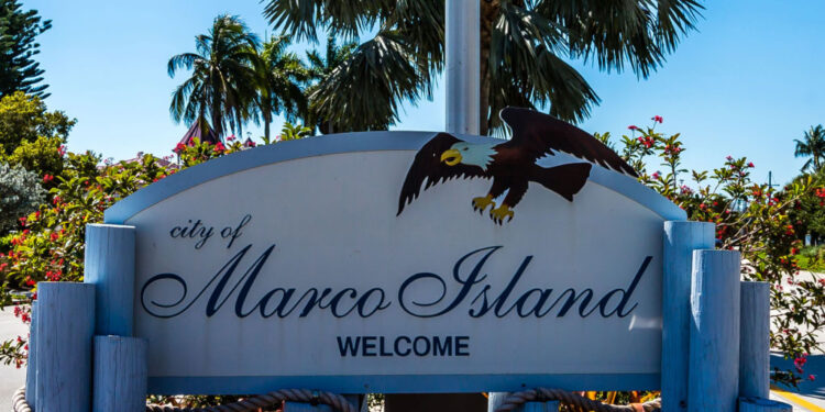 welcome marco island sign