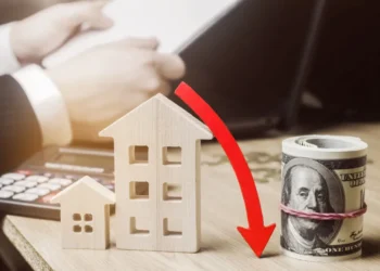 concept failing real estate market reduced