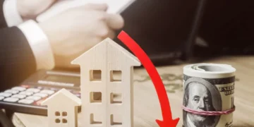 concept failing real estate market reduced