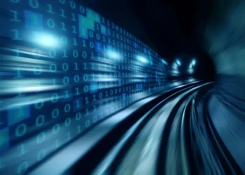 high speed binary code numbers on