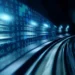 high speed binary code numbers on