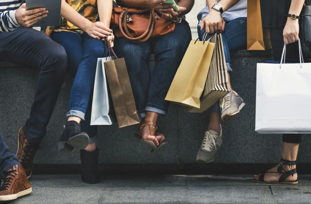 group people shopping concept