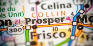 proper texas usa map view