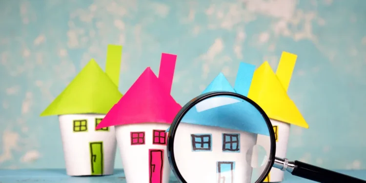 paper house magnifying glass house