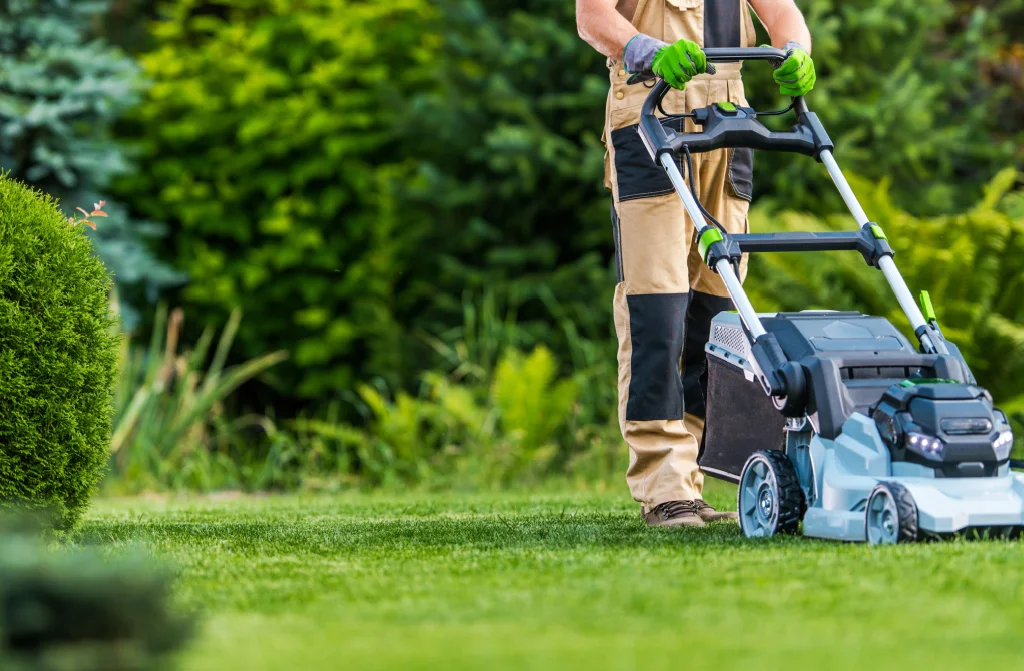 professional caucasian gardener