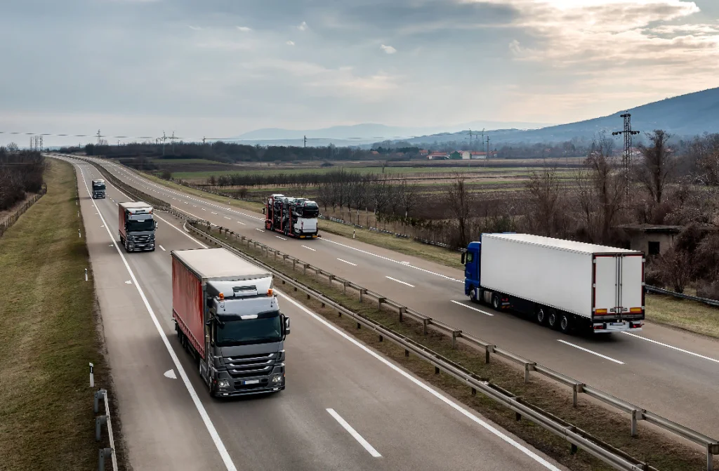 highway transportation convoy