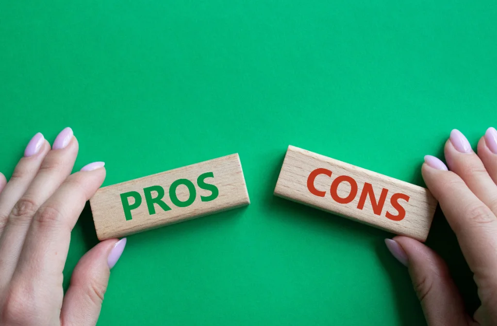 pros vs cons symbol concept
