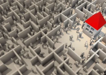 3d illustration crownd polygon people find